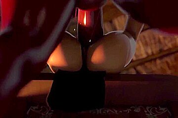 3d Animated - Horny Trans Witch Fucked A 18+ Virgin teen 18+ Girl In Horror Night