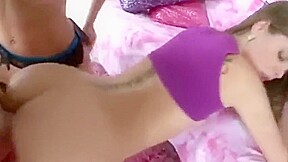 3some With A MILF Kendra LustHer Petite Younger Stepdaughter Riley Reid