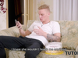 A Cake With Whipped Cream And A Huge Cock