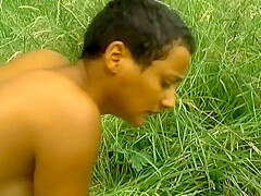 A Hot French Ebony Adores Pleasing A White Pecker