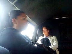 A couple of black gals are filmed with cam