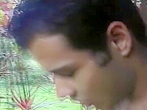 A pair of hung bisexual latino men share a nasty nympho outdoors