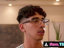 ANALTIME XXX - Nerdy Boy Gets To Try Anal Sex On Hot Babysitter's Amazing Ass! HARD ROUGH POUNDING