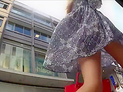 Accidental upskirt of a fancy girl