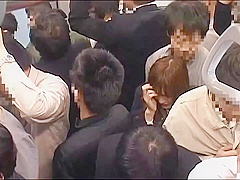 Adorable Japanese Lady Gets Gangbanged On The Train