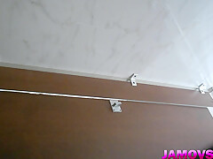 Adorable Japanese performing girl has great orgasms from a good dick 