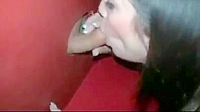 Adult theater and gloryhole college girl