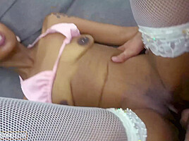 African Casting - Black Amateur Cougar Busted Open In Fake Job Interview