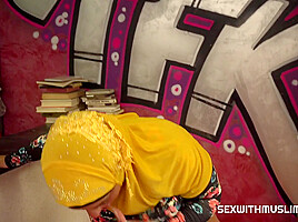 Aisha Bahadur & Faun in Bookstore Owner Fucks A Happy Muslim Milf – Porncz