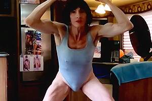 Alexandria Self-pleasures Lift Weights Dances At End) Actual-factual Masturbates