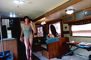 Alexandria Self-pleasures Lift Weights Dances At End) Actual-factual Masturbates