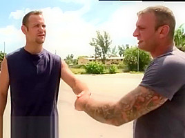 Alex’s naked gay men outdoors hot old giving hand job to