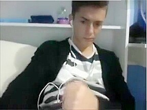 All Smooth He Wank In Her Room And Ejaculates On Her Belly