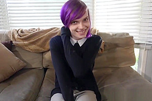 Alt trans amateur tugging at casting audition