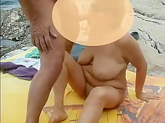 Amateur Mature Couple Sex On The Beach