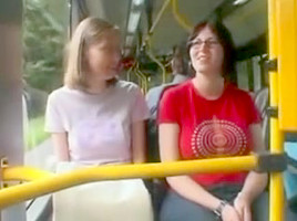 Amateur - Stunning Brunette Exhibitionist Show on Train