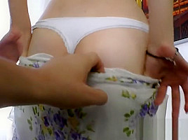 Amateur babe anally banged and facialized