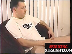 Amateur straight guy smokes after receiving blowjob