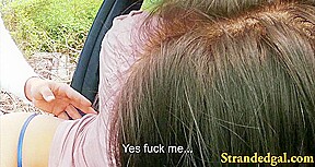 Amateur teen 18+ girl hitchhikes and pounded in public place