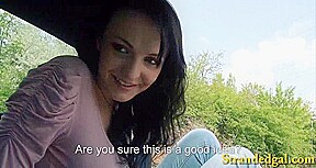 Amateur teen 18+ girl hitchhikes and pounded in public place