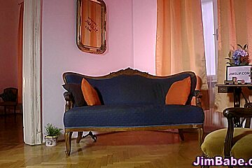 Amateur teen 18+ rubs pussy