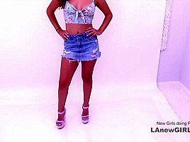 Amazing teen 18+ sucks cock at modeling audition