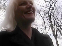 An Old German Lady Gets Her Mouth Filled Sprayed With Warm Cum