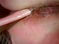 Angel Fucking herself in both holes 