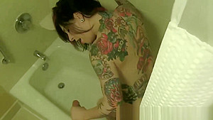 Angel Joanna banged hard in the bathroom by her stud