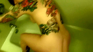 Angel Joanna banged hard in the bathroom by her stud