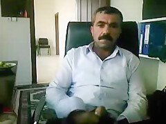 Arab Iraqi Step daddy Excited In His Office !!