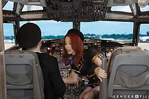 Ariel Demure In Trans Am Stewardess Is One Kinky Bitch