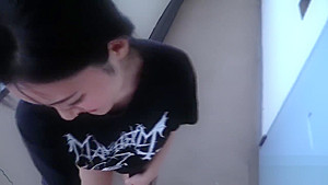 Asian Cum Slut Fucks Guy By Subway Station