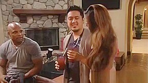 Asian Guy Gets To Watch His Wife In A Action At A Party