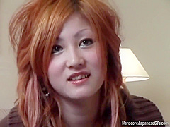 Asian Redhead Takes Dick In Her Hot Tight Pussy