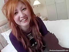 Asian Redhead Takes Dick In Her Hot Tight Pussy