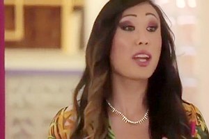 Asian TS Spunks Hot Blonde