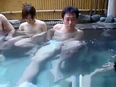 Asian babe is hot and bathing in the hot part5