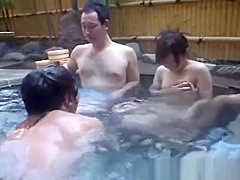 Asian babe is hot and bathing in the hot part5