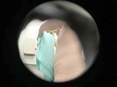 Asian girl fucked and spied through shower room wall hole snr33