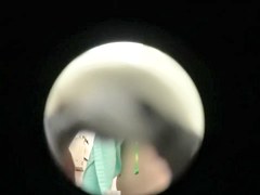 Asian girl fucked and spied through shower room wall hole snr33
