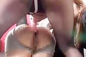 Asian strapon gangbang