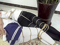 Asian student 18+ And Teacher Tied Together