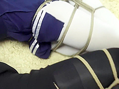Asian student 18+ And Teacher Tied Together