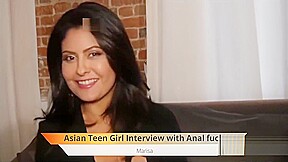 Asian teen 18+ interview followed by Anal fuck and facial