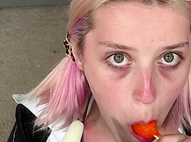 Asmr- Popsicle Sucking With