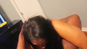 Atlanta BBW Sucks dick while boyfriend at work