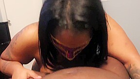 Atlanta BBW Sucks dick while boyfriend at work