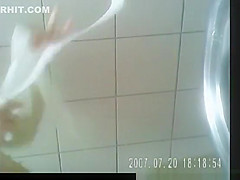 Attractive Blond Peeing on Highway Toilet - 2 views