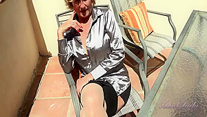 Aunt Judys In Busty Mature Milf Mrs M - Outdoor Office Masturbation